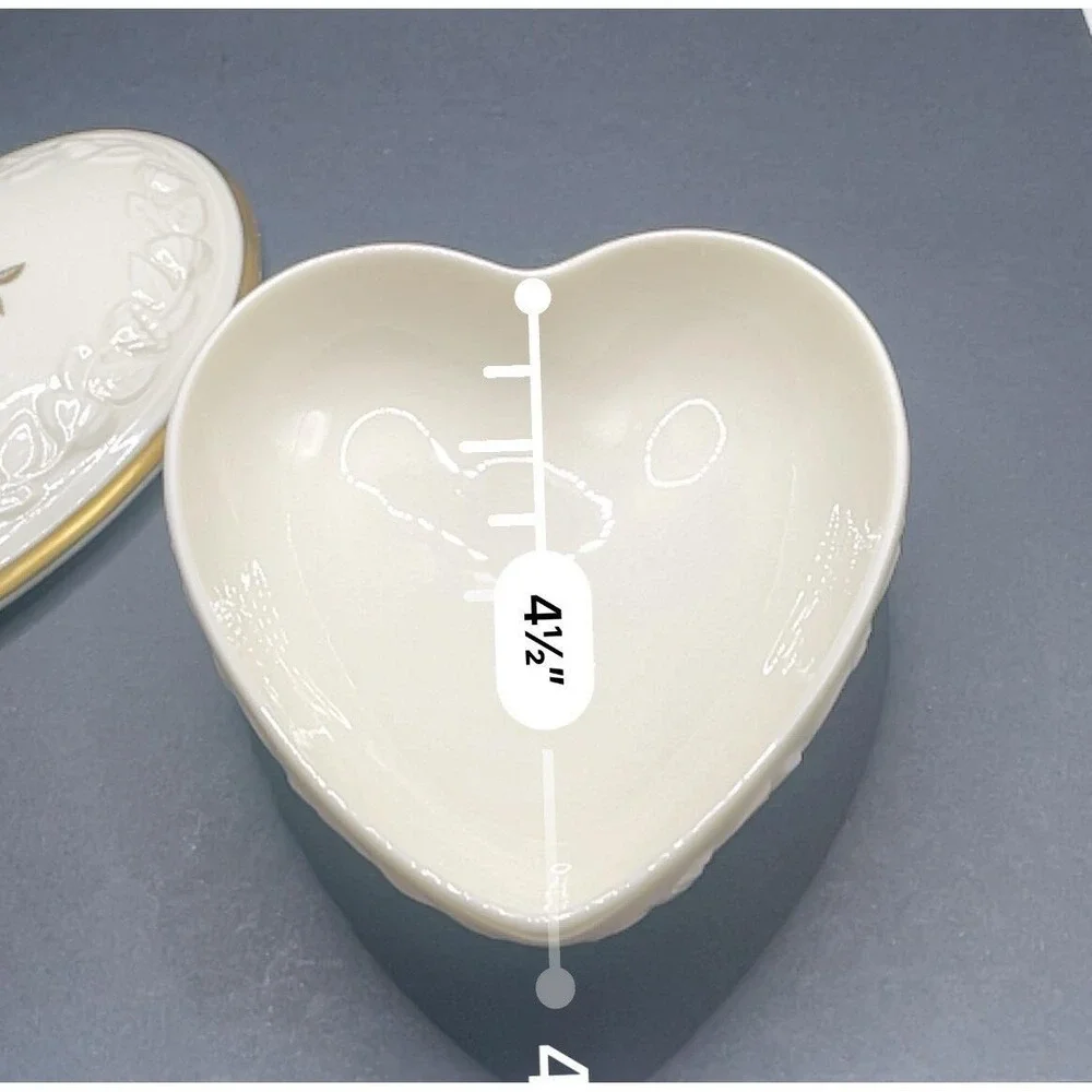 Lenox Rose Heart Trinket Jewelry Candy Dish. New. Perfect‎ Valentine's Day Gift